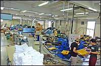 シルクプリント工場